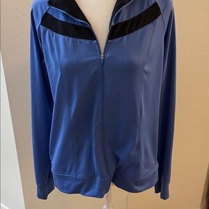 Danskin Now Women's Blue Jacket with Black Trim
